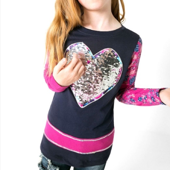 Desigual reversible sequin, long sleeve shirt - Picture 2 of 6